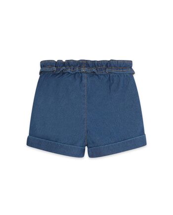 Short en jean bleu et orange pour fille de la collection crafted - 11339578 2