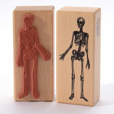 Motif stamp title: Human skeleton