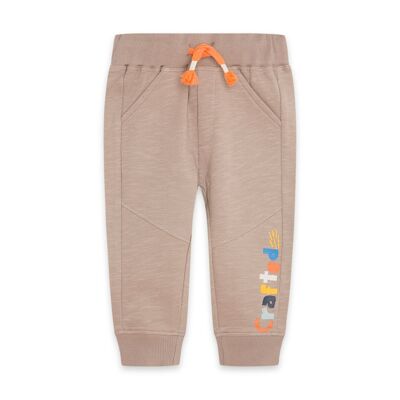 Pantalón felpa de niño color marrón de la colección crafted - 11339558