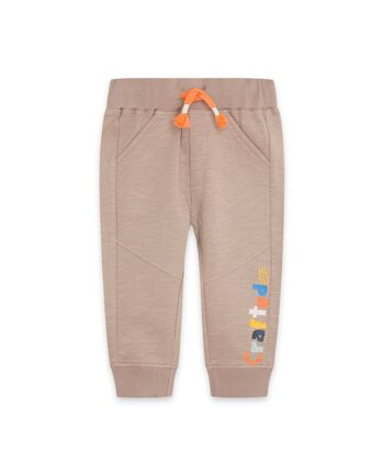 Pantalon peluche garçon marron de la collection crafted - 11339558 1