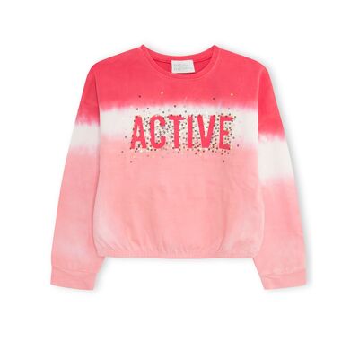 Camiseta punto de niña color rosa y gris de la colección wild & free - 11339477