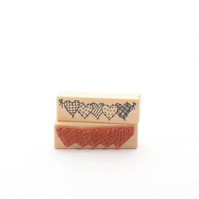 Motif stamp title: row of hearts