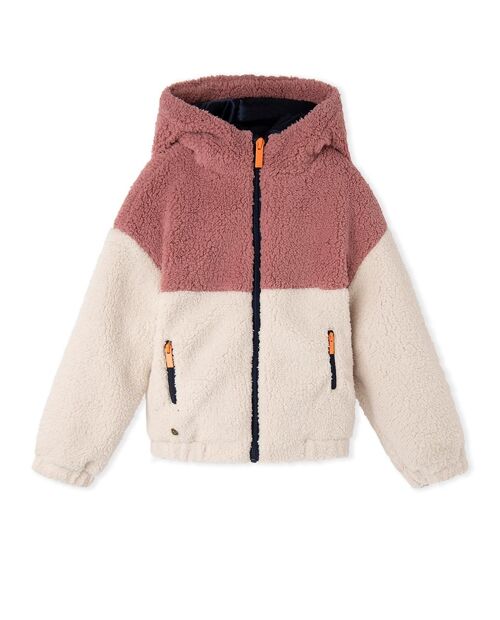 Abrigo borreguito de niña color rosa y blanco de la colección night garden - 11339439
