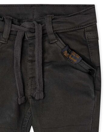 Pantalon sergé gris pour garçon de la collection basique bébé w23 - 11339331 3