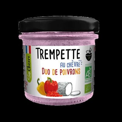 Trempette au chèvre affiné duo de poivrons Bio