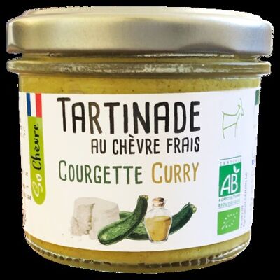 Tartinade au chèvre frais Courgette et Curry Bio