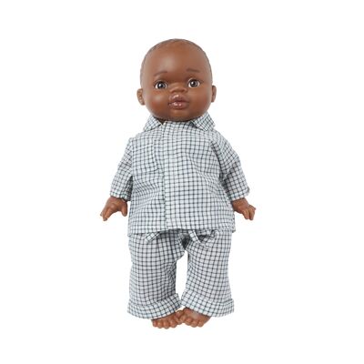 Chouchou Doll Pyjama Ecru Green Vichy