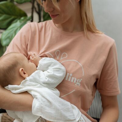 Pack 6 T-shirt per allattamento in tutte le taglie Colore biscotto per l'allattamento al seno