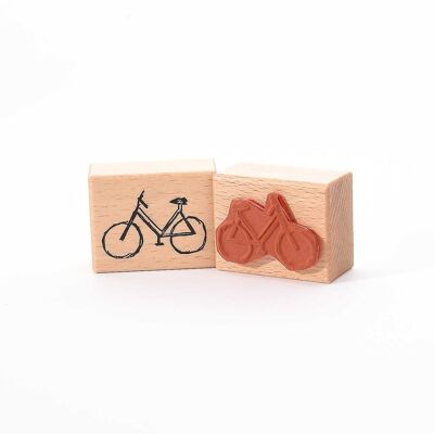 Titolo del francobollo con motivo: bicicletta delineata