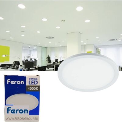 Feron ultraflaches LED-Downlight | Runder Einbau |Modell AL508 | LED-Deckeneinbaustrahler | geführte Bullaugen| 1