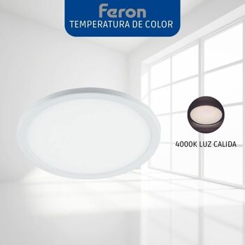 Downlight LED ultra-plat Feron | Encastré rond |Modèle AL508 | Spot LED encastrable au plafond | hublots led | 1 4
