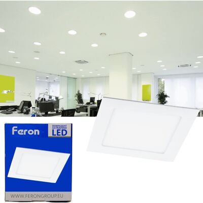 Feron ultraflaches LED-Downlight | Quadratischer Einbau |Modell AL502 | LED-Deckeneinbaustrahler |LED Bullaugen| 3
