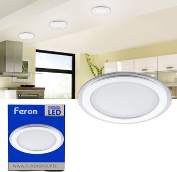 Downlight LED ultra-plat Feron | Downlight LED encastré pour panneau|Modèle AL2110 | Spot led encastrable au plafond | Hublots LED | 1 1