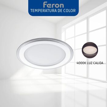 Downlight LED ultra-plat Feron | Downlight LED encastré pour panneau|Modèle AL2110 | Spot led encastrable au plafond | Hublots LED | 1 4