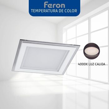 Downlight LED ultra-plat Feron | Downlight LED encastré pour panneau|Modèle AL2111 | Spot led encastrable au plafond | Hublots LED | deux 4