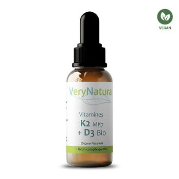 Vitamine K2 MK7 D3 Bio : Os & Immunité 1