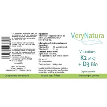 Vitamine K2 MK7 D3 Bio : Os & Immunité 2
