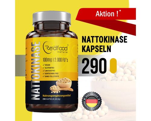 Nattokinase 290 Kapseln - ohne Füllstoffe *
