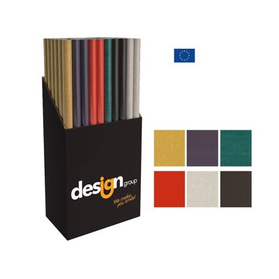 Rollos de papel de regalo kraft de colores FSC®