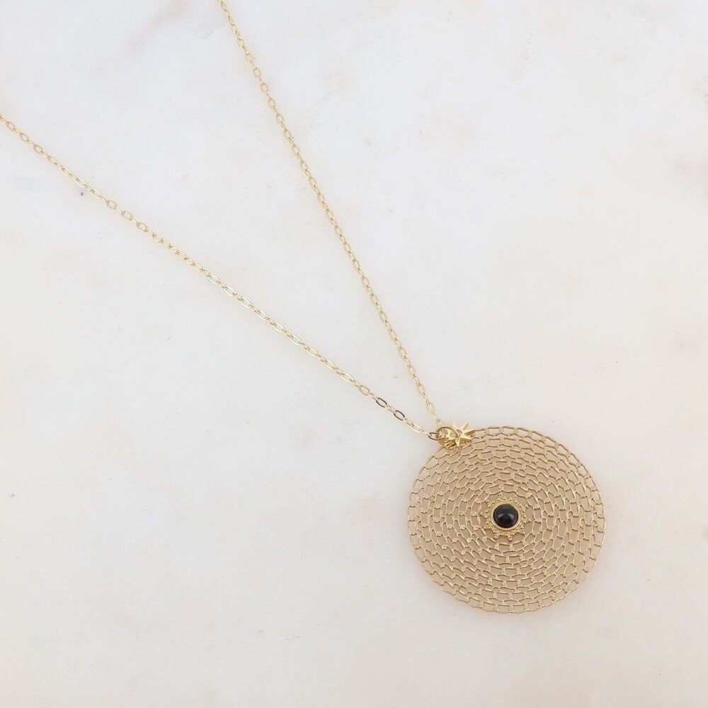 Collar Meloma - Ónix Dorado