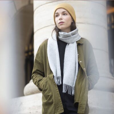 Écharpe en laine - Bleu acier