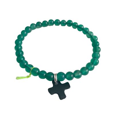 Divine bracelet 6mm - Green agate