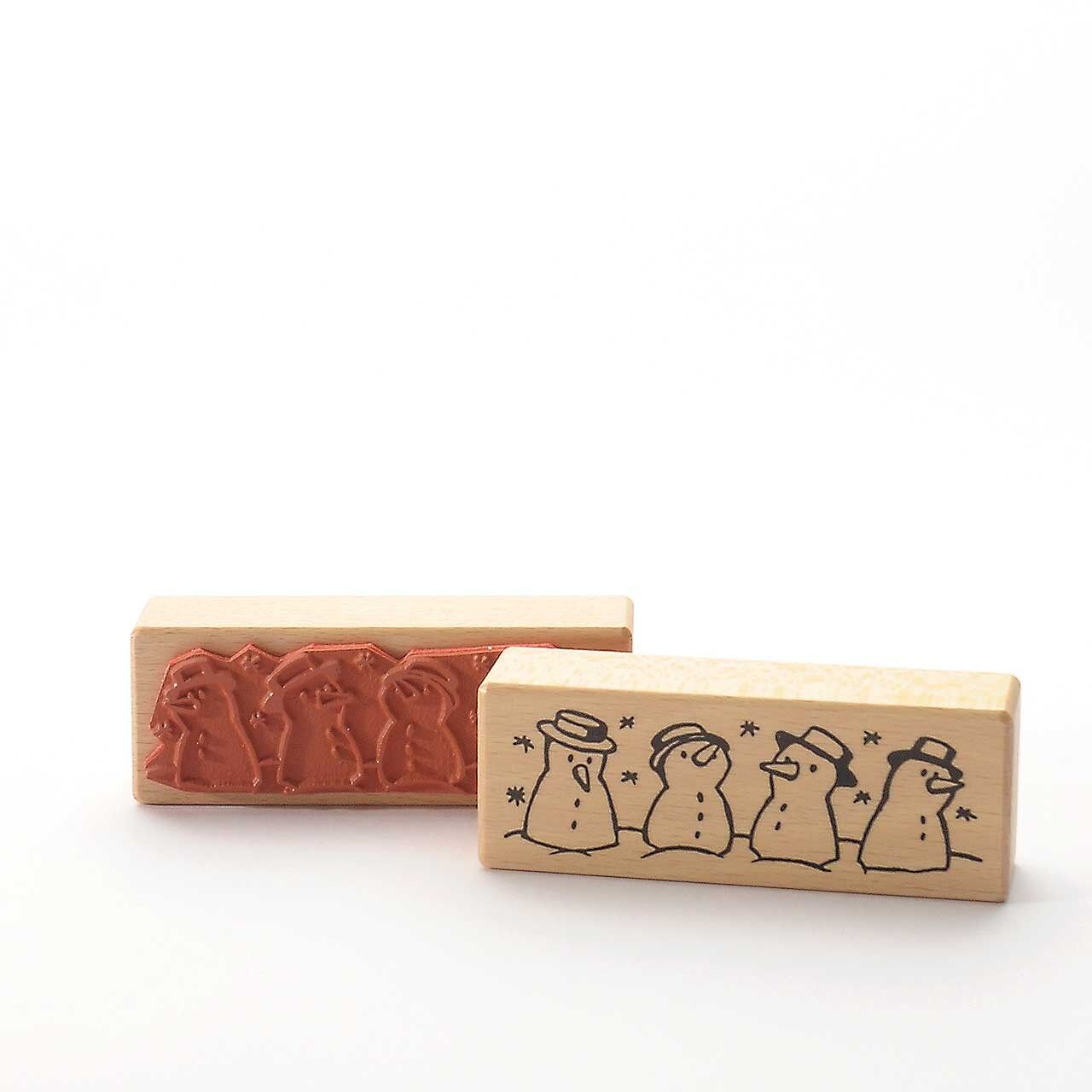 Sello con motivo Título: Snowman Quartet