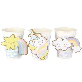 6 Gobelets Licorne - Recyclable 2