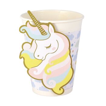 6 Gobelets Licorne - Recyclable 3