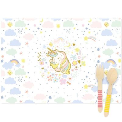 6 Unicorn Placemat - Recyclable