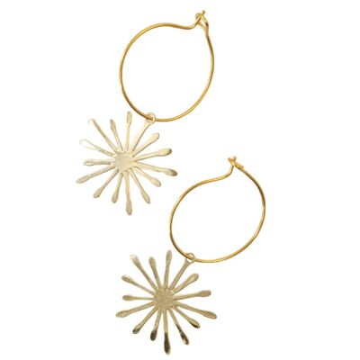 Star Hoop Earrings