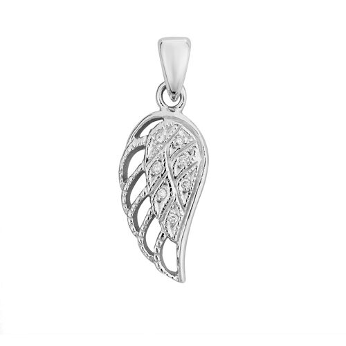 Crystal Angel Wing Pendant