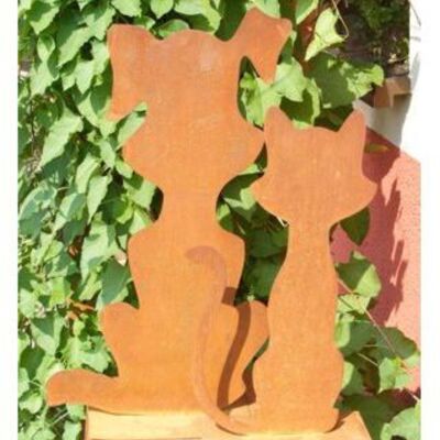 Décoration métal chien et chat | Figurines de décoration pour la maison et le jardin pour votre maison