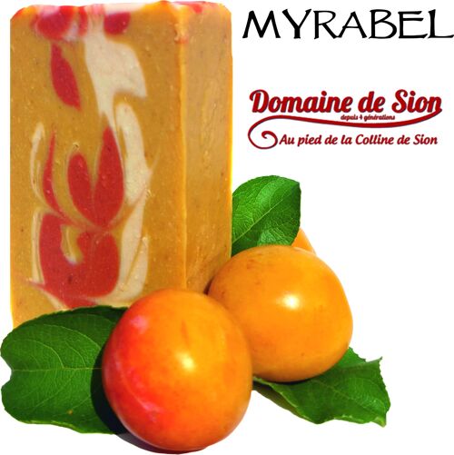 Savon à froid MYRABEL - Savon naturel à l'huile de Mirabelle et Fruits Frais