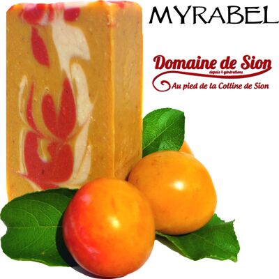 Cold soap MYRABEL - Natural soap with Mirabelle plum oil and fresh fruits