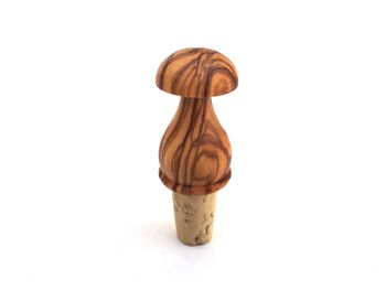Bouchon de bouteille bouchon champignon liège fait à la main en bois d'olivier