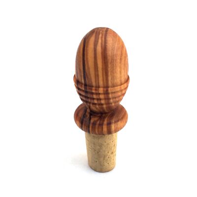 Bottle cap nut stopper cork handmade olive wood
