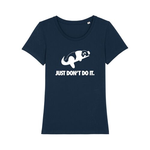 TSHIRT NAVY JUST DON'T DO IT femme