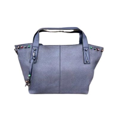 Bolso London con borlas color azul