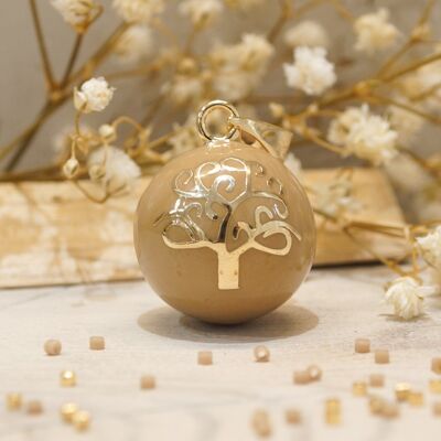 Cappuccino Yellow Gold Plated Tree of Life Pregnancy Bola