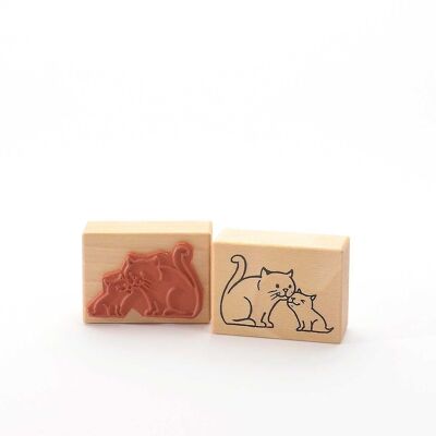 Titolo francobollo motivo: gatti coccolosi