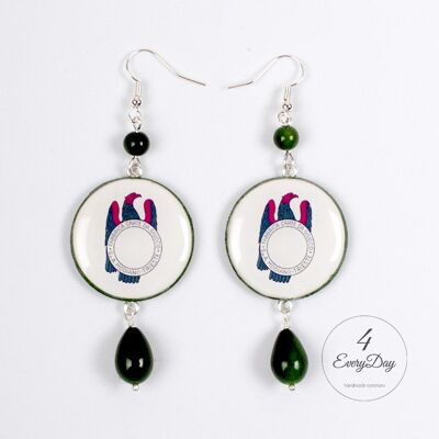 Earrings: Ace of Coins