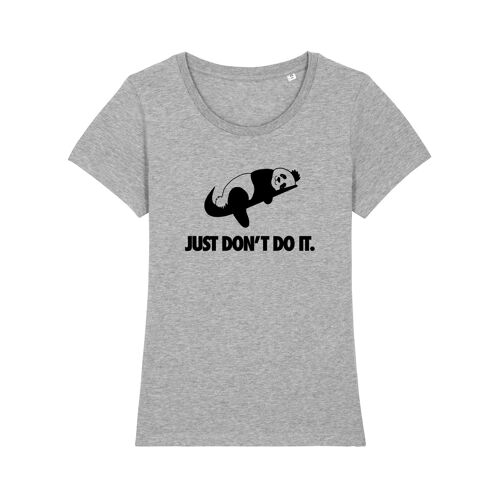 TSHIRT GRIS CHINÉ JUST DON'T DO IT femme