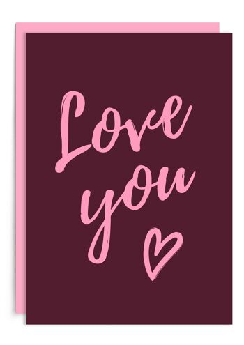 Je t'aime carte d'anniversaire | Carte Saint Valentin 2