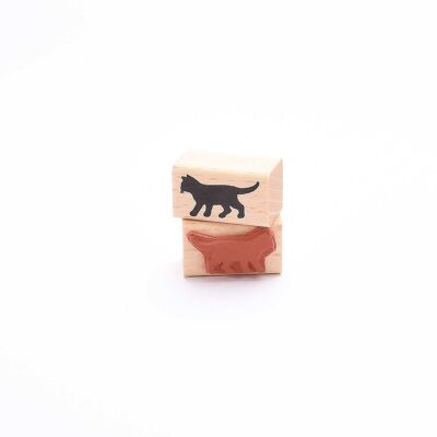 Motif stamp Title: Little Black Cat