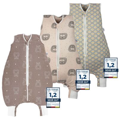 Baby sleeping bag / all-season sleeping bag with legs 🧶organic cotton