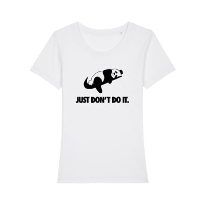 TSHIRT BLANC JUST DON'T DO IT femme