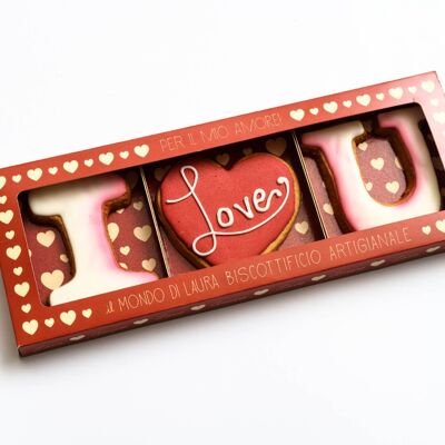 Je t'aime Tris - Biscotti pour San Valentino