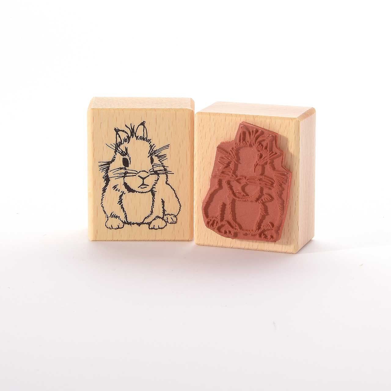 Título del sello del motivo: el conejo enano de Silvia