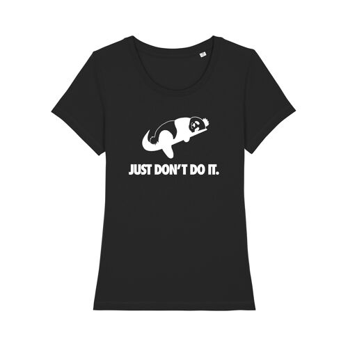 TSHIRT NOIR JUST DON'T DO IT femme